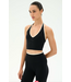 Rory Airweight Halter Bralette- Black/Creme