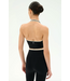 Rory Airweight Halter Bralette- Black/Creme