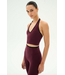 Rory Airweight Halter Bralette- Dark Cherry/Black