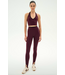 Rory Airweight Halter Bralette- Dark Cherry/Black