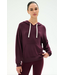 Joey Fleece Hoodie- Dark Cherry