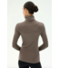 Jackson Rib Full Length Turtleneck- Lentil/Black