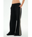 Dallas French Terry Wide Leg Sweatpant- Black/Lentil
