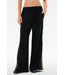 Dallas French Terry Wide Leg Sweatpant- Black/Lentil