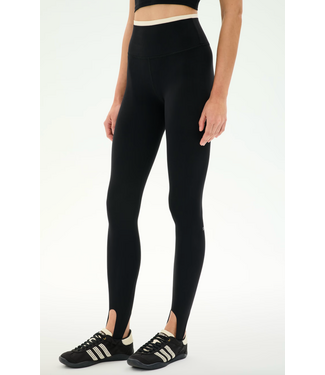 Splits59 River Dual Waist Airweight Stirrup- Black/Creme