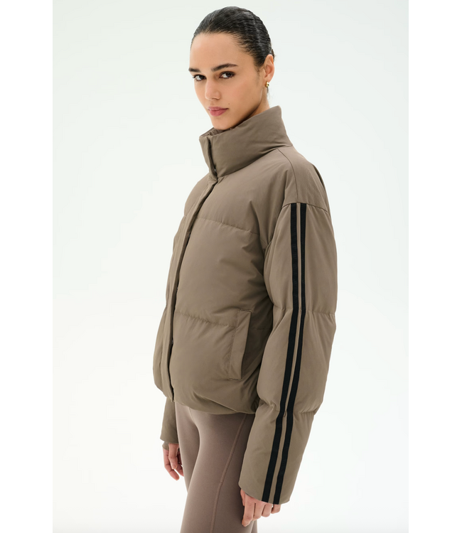 Maeve Puffer Jacket- Lentil/Black