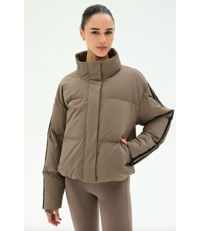 Maeve Puffer Jacket- Lentil/Black