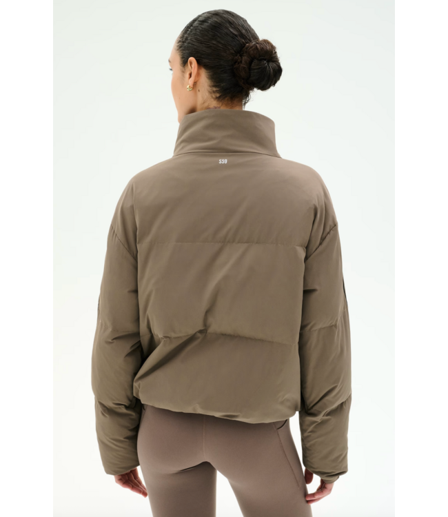 Maeve Puffer Jacket- Lentil/Black