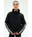 Maeve Puffer Jacket- Black/Creme
