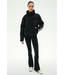 Maeve Puffer Jacket- Black/Creme