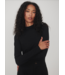 Astrid Fitted Long Sleeve Tee 2.0- Black