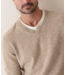 Merino V- Neck Sweater- Ryewater