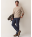 Merino V- Neck Sweater- Ryewater