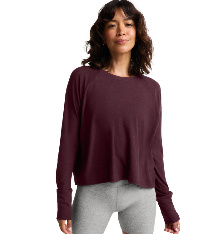 Featherweight Daydreamer Pullover- Cabernet Heather
