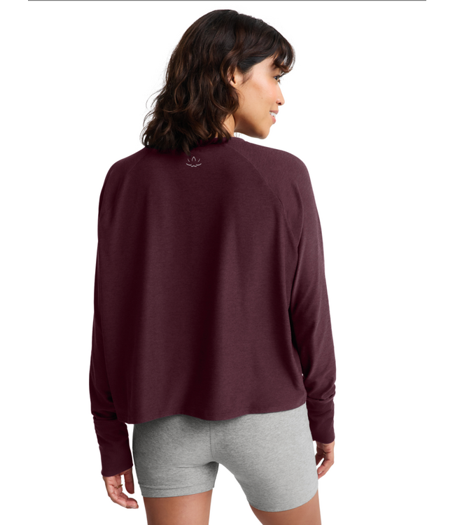 Featherweight Daydreamer Pullover- Cabernet Heather