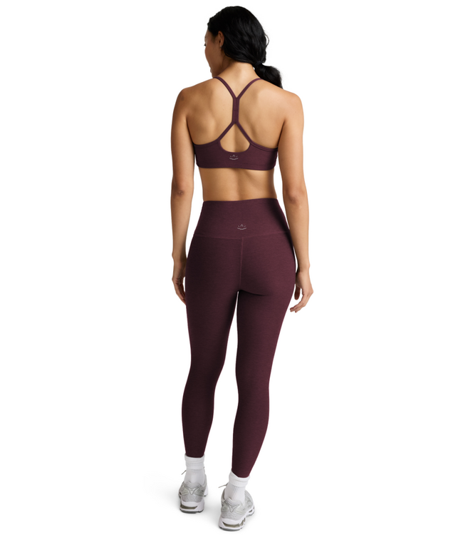 Spacedye Caught In The Midi HW Legging- Cabernet Heather