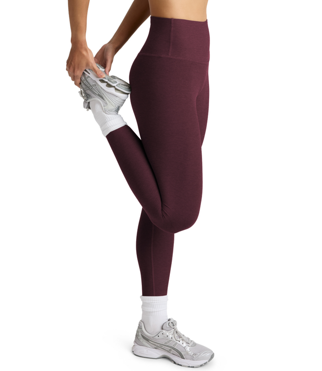 Spacedye Caught In The Midi HW Legging- Cabernet Heather
