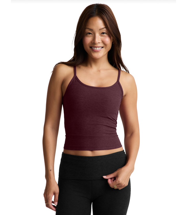 Spacedye Forever Waist Length Tank- Cabernet Heather