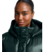 Up For It Puff Shine Jacket- Dark Ivy