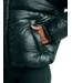 Up For It Puff Shine Jacket- Dark Ivy