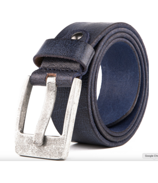 Genuine Leather Belt- Navy