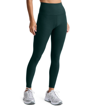 Beyond Yoga Spacedye Caught In The Midi HW Legging- Dark Ivy Heather