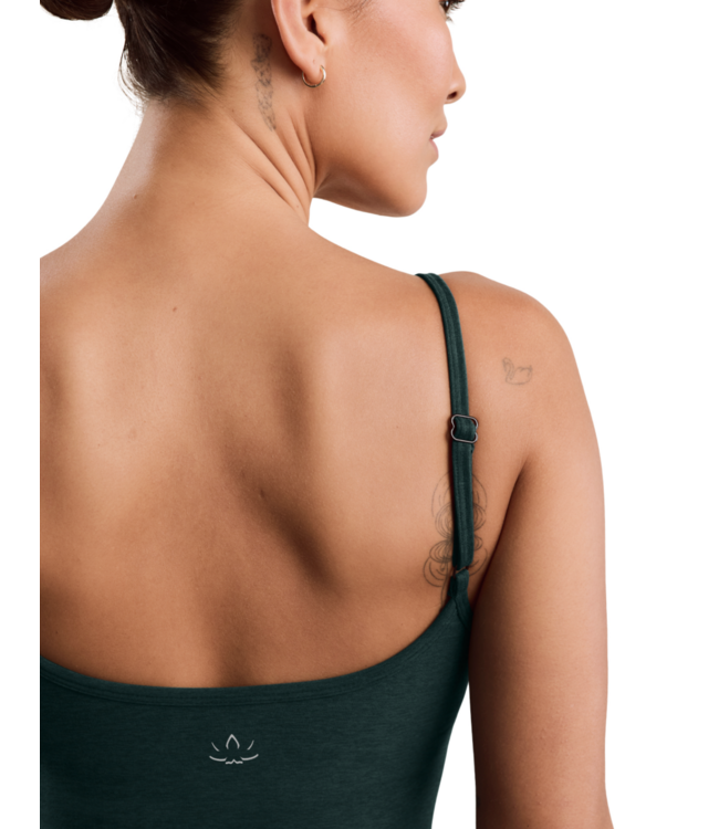 Spacedye Forever Waist Length Tank- Dark Ivy Heather