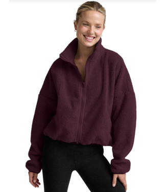 Beyond Yoga Unity Zip Jacket- Cabernet