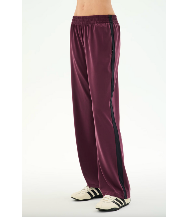 Maxie Rigor Track Pant- Dark Cherry/Black