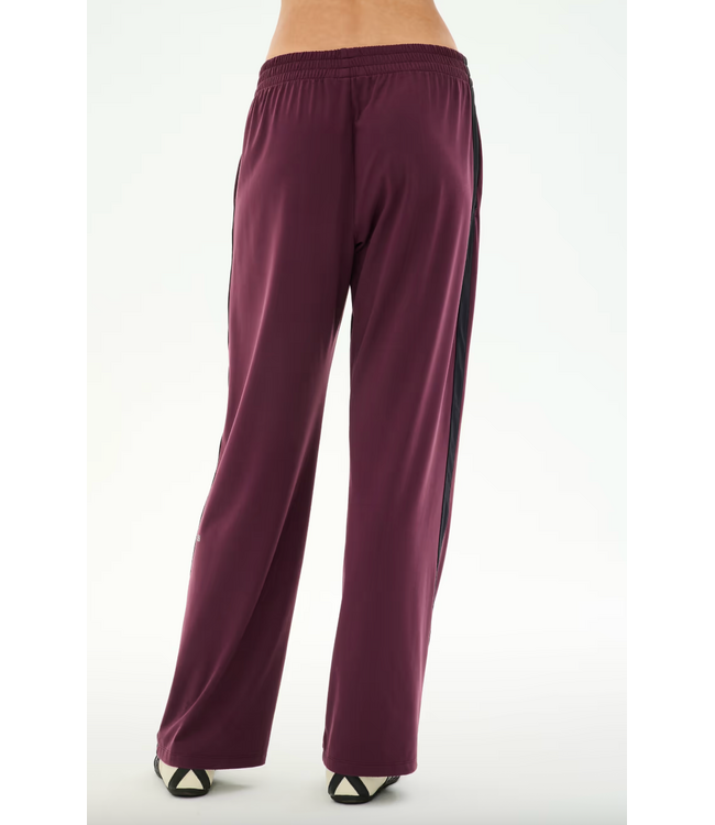 Maxie Rigor Track Pant- Dark Cherry/Black