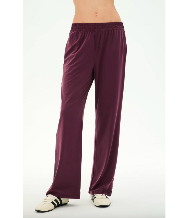 Maxie Rigor Track Pant- Dark Cherry/Black