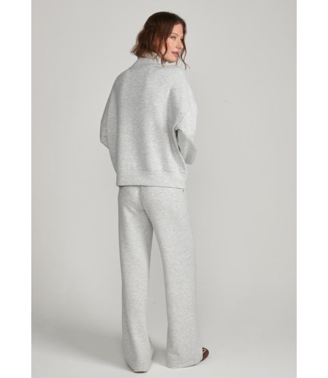The Wide Leg Pant 28- Light Grey Marl