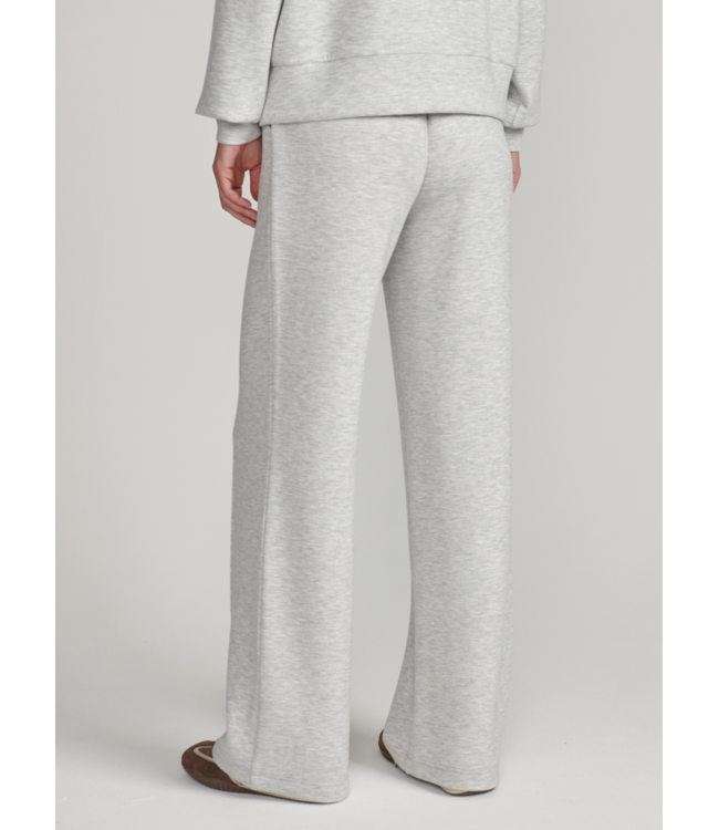 The Wide Leg Pant 28- Light Grey Marl