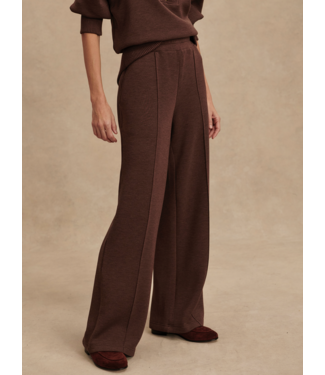 Varley The Wide Leg Pant 30- Coffee Bean Marl