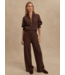 The Wide Leg Pant 30- Coffee Bean Marl