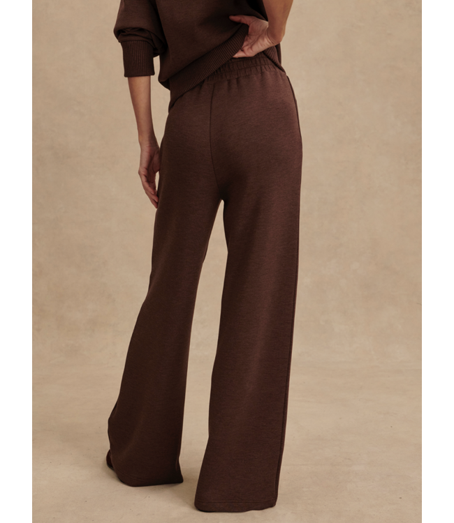 The Wide Leg Pant 30- Coffee Bean Marl