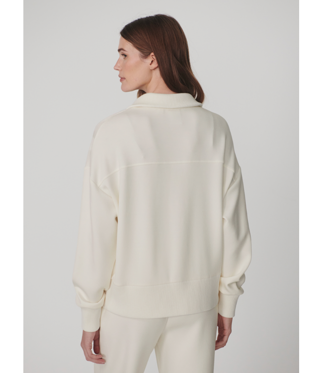 Bronya Button Placket Sweat- Pristine