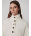 Bronya Button Placket Sweat- Pristine