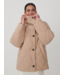 Evren Short Quilted Coat- Light Taupe