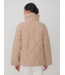 Evren Short Quilted Coat- Light Taupe