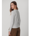 Kesia Long Sleeve Henley- Light Grey Marl
