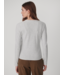 Kesia Long Sleeve Henley- Light Grey Marl