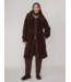 Bennet Long Sherpa Coat- Dark Chestnut
