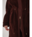 Bennet Long Sherpa Coat- Dark Chestnut
