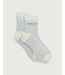 Grayson Half Crew Grip Sock- Light Grey Marl
