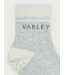 Grayson Half Crew Grip Sock- Light Grey Marl