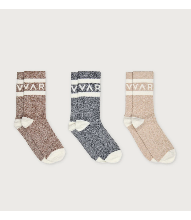 Spencer Sock 3 Pack Marl- Acorn/Charcoal/Sand