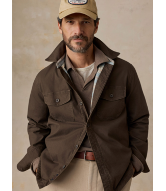 Faherty Brand Stretch Blanket Lined CPO- Coast Brown