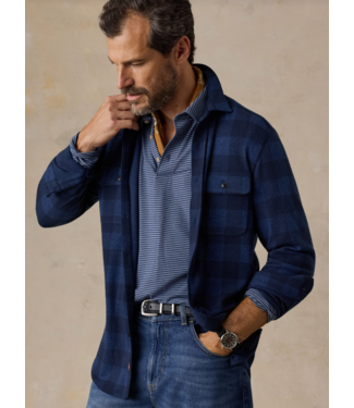 Faherty Brand Legend Sweater Shirt- Alpine River Buffalo