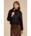 Corina Funnel Neck Jacket- Brown